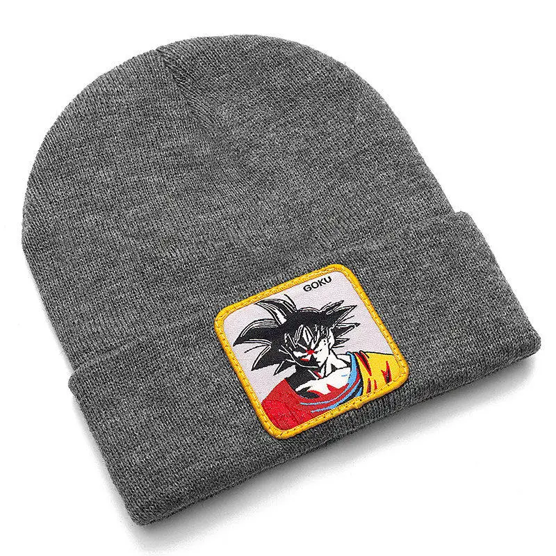 Dragon Ball Z GOKU Beanie Hat высококачественные хлопковые повседневные шапочки для мужчин и женщин теплая вязаная зимняя шапка модная однотонная Кепка в стиле унисекс