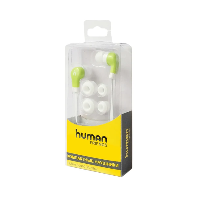 Наушники Human Friends Rumba Green-White