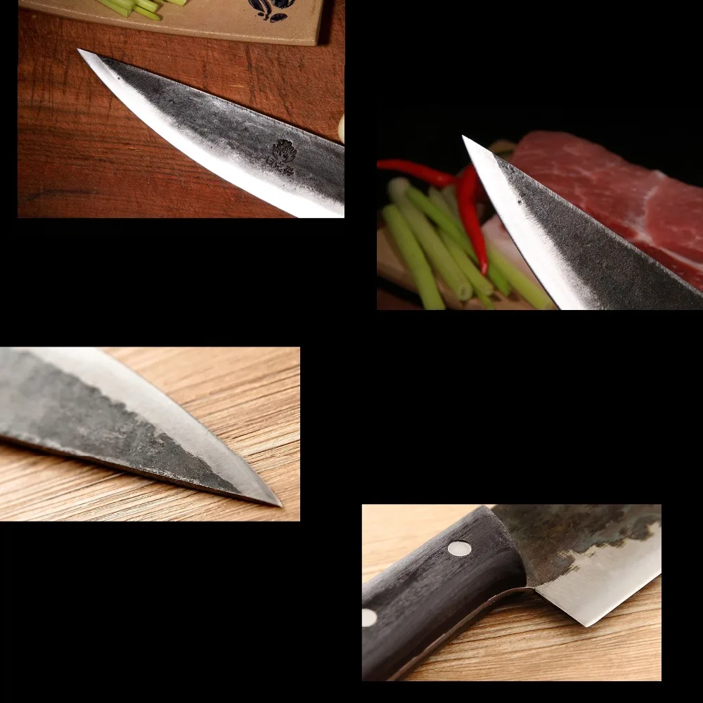  Handmade Chinese Chef Knife Clad Forged Steel Boning Slicing Butcher Kitchen Knives Made in China K - 32880426666