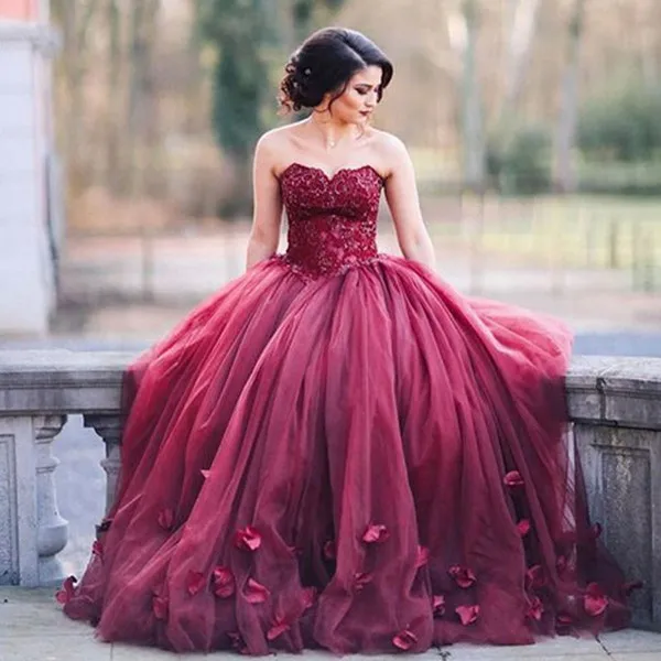Newest Sweetheart A-line 2018 Evening Dress Sleeveless Flowers 183
