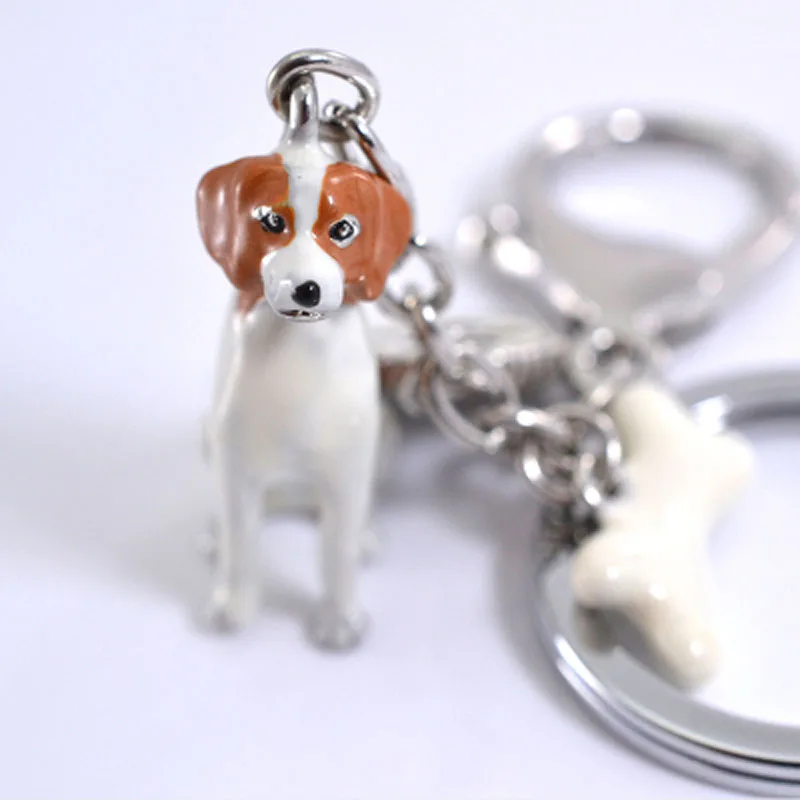 Брелок для ключей брелок на рюкзак 3D Pet ручная роспись собака ремесло милый