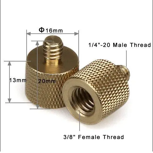 Переходник с резьбы 3/8 дюйма 16 на 1/4 20 шт.|screw adapter|adapter screwmale thread adapter |