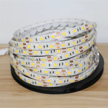 

DC12V 1/2/3/4/5M 5050 Flexible LED Strip light 60leds/m Waterproof / Non-waterproof Home Decor Led RibbonTape White / Warm White