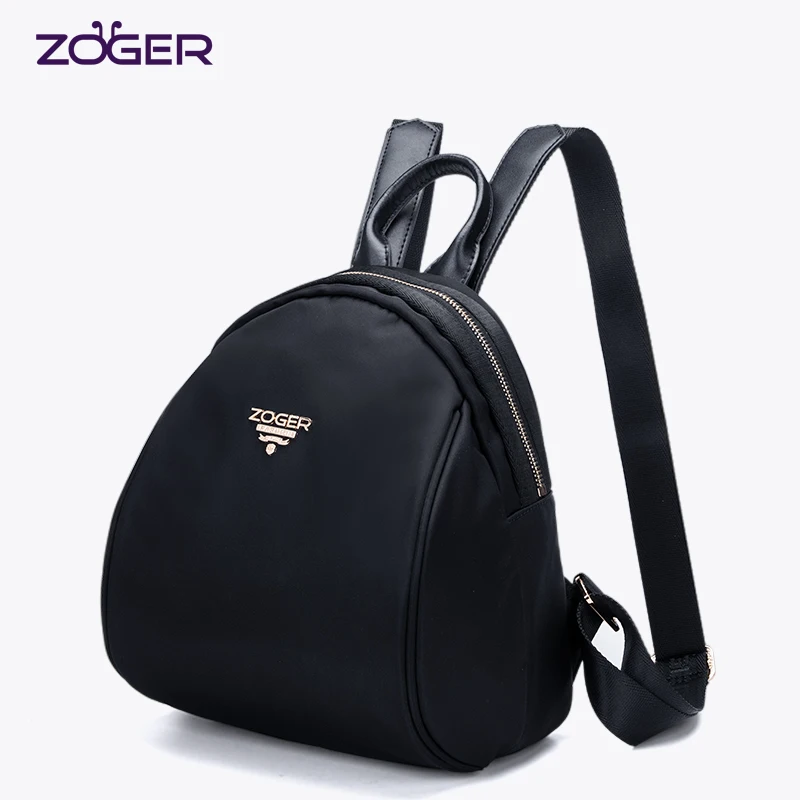 

Zoger new female backpack tide Oxford cloth canvas women's backpack wild large capacity anti-theft lady travel bag