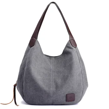 

NEW Women's canvas tote bag casual large capacity signal shoulder bag outdoor travel multi-function canta handbag