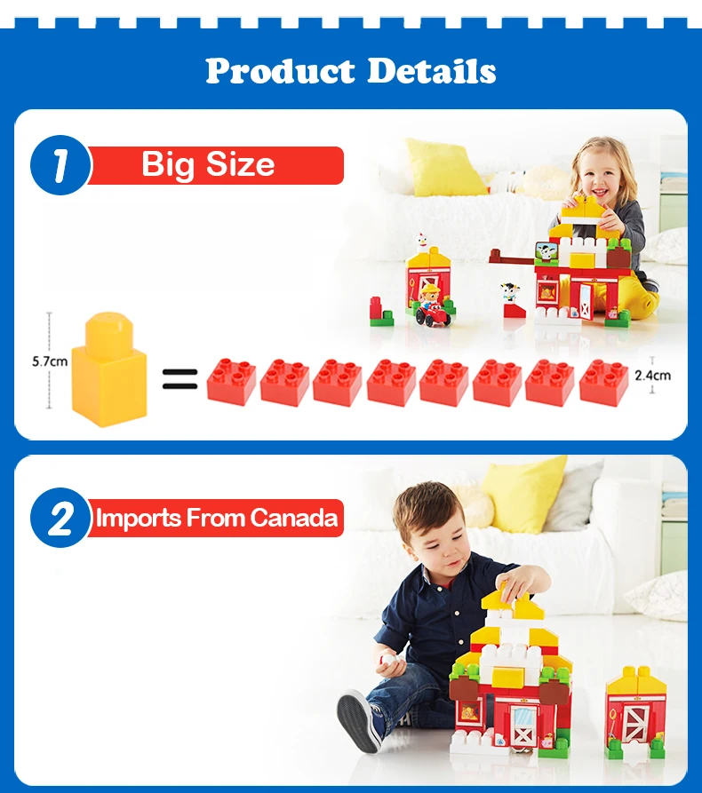 Подлинный бренд Fisher Price Mega Bloks фермерский дом друзья строительные блоки игрушка детская забавная игрушка Les Amis De la Ferme DPJ57