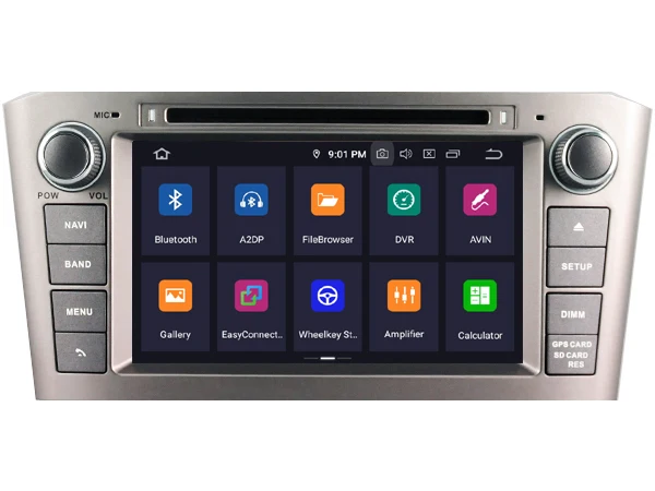 " Android 9,0 Восьмиядерный автомобильный DVD gps плеер для TOYOTA AVENSIS T25 2003-2008 Мультимедиа Радио Навигация BT wifi/4G карта TPMS SD