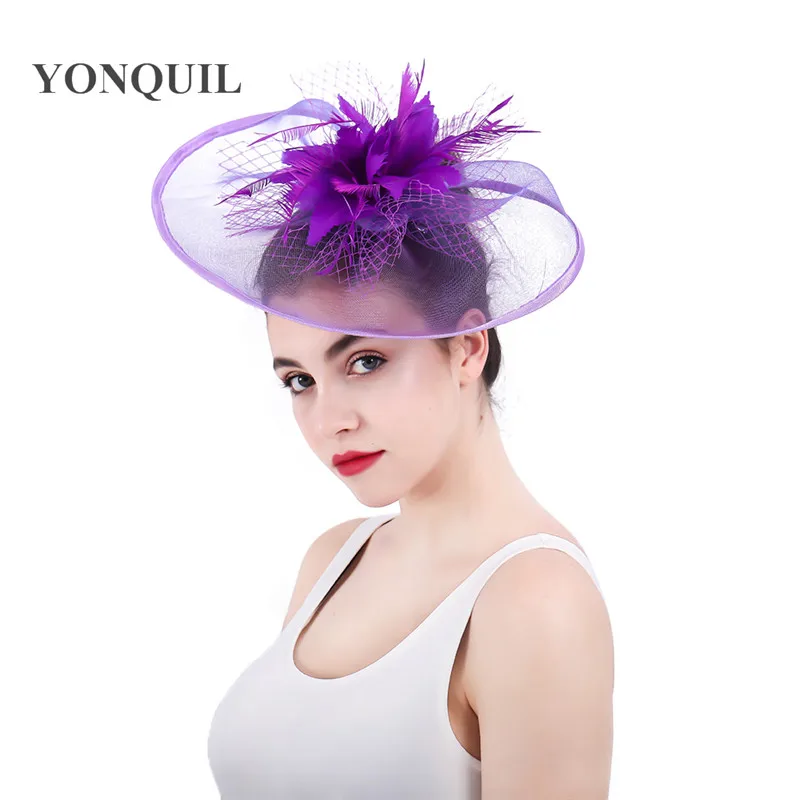 purple ascot hat