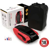 Портативный воздушный компрессор насос с сумкой для переноски 150PSI 12 В в цифровой шиномонтаж Авто шиномонтажный насос с аварийное светодиодное освещение