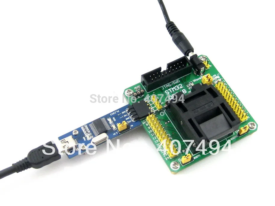 Программатор розетка STM32F10xC STM32L15xC Yamaichi STM32 шаг 0 5 мм QFP48 LQFP48 STM32F10xC|Демонстрационные