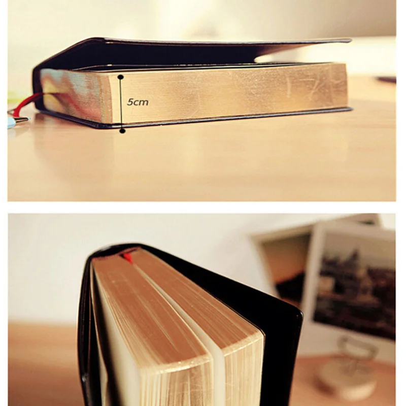 

Vintage Thick Paper Notebook Notepad PU+Paper Bible Diary Book Journals Agenda Planner School Office Stationery Supplies