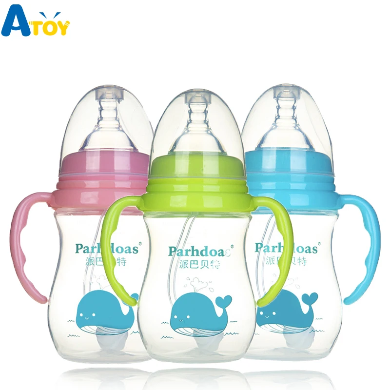 240/300 мл пластиковая бутылочка для кормления новорожденного ребенка, инструмент для кормления ребенка, бутылочка для кормления, бутылочка для кормления молока с выпускным
