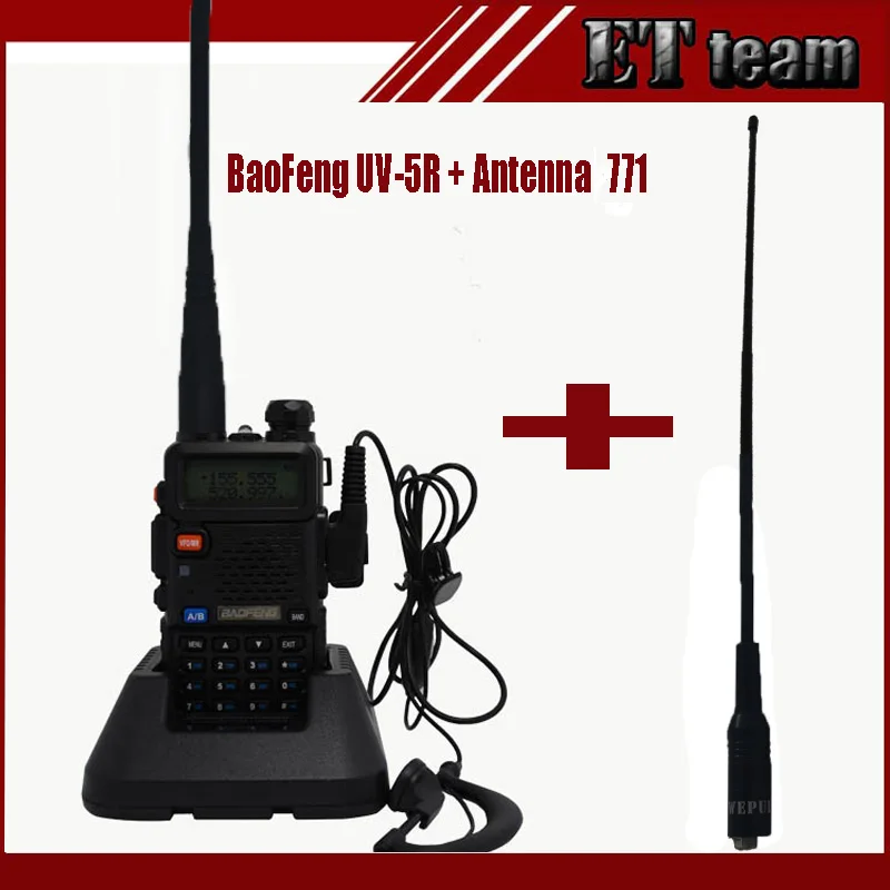 bilder für Tragbare Funk Baofeng UV-5R funkgeräte Walkie Talkie Dual band uv 5r mit Dual Wide Band SMA-F FEMALE Weiche Antenne 771 bilder für Tragbare Funk Baofeng UV-5R funkgeräte Walkie Talkie Dual band uv 5r mit Dual Wide Band SMA-F FEMALE Weiche Antenne 771