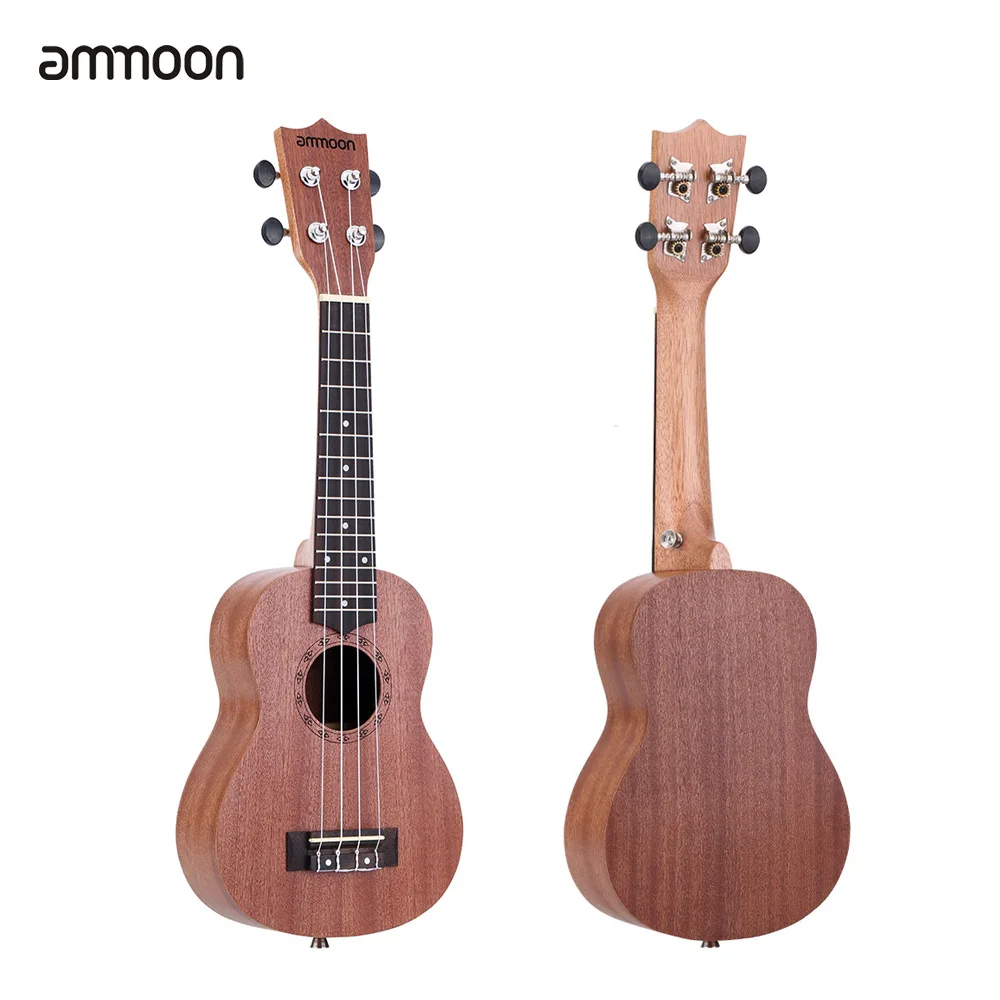 Ammoon 2" Укулеле Сапеле акустическая Ukelele мини Гавайская гитара 15 Лада 4 струны Гавайская гитара музыкальный струнный инструмент