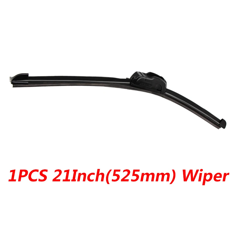 1pcs 21inch 525mm 1 шт. J-type мягкий резиновый безрамный Бескаркасный лобовое стекло автомобиля стеклоочистителя 14''16''1" 18'19'20''21'22'24'26'' - Цвет: 1pcs 21inch 525mm