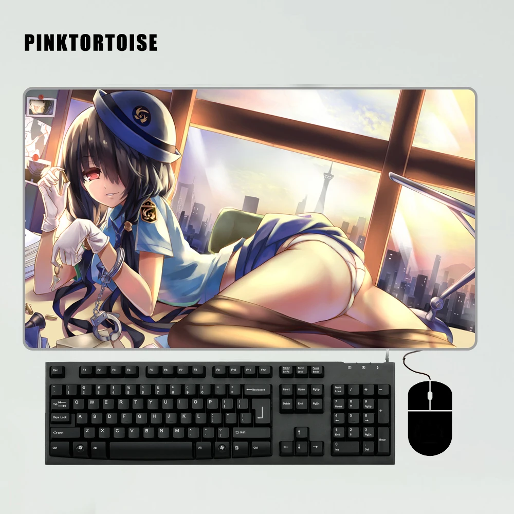 

Anime DATE A LIVE Tokisaki Kurumi Large Size Mouse Pad Rubber PC Computer Gaming Mousepad Desk Mat for LOL Cs Go DOTA2