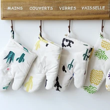 1 шт. Мультяшные кухонные прихватки для выпечки и bbq перчатки для духовки Прихватки кухонные перчатки