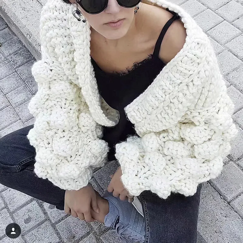 

Knitted Cardigan Women Long Sleeve Autumn White Sweaters Women Winter 2019 Jumpers Ladies Tops Female Cardigans For Women