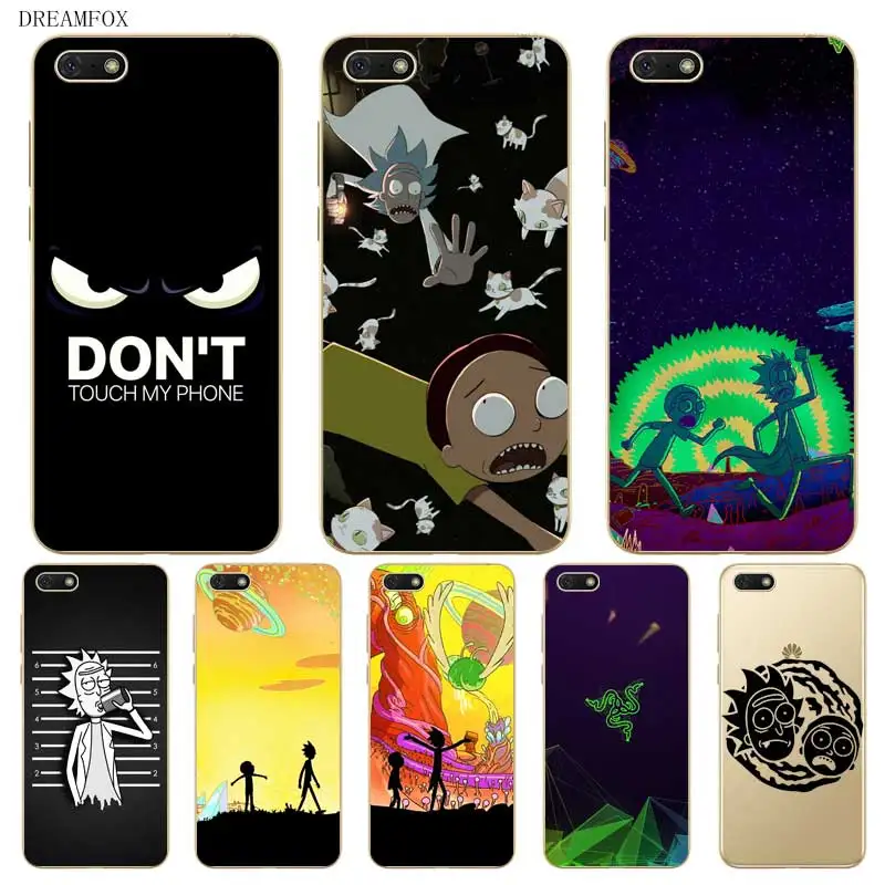 

N366 Rick And Morty Soft TPU Silicone Case Cover For Huawei Honor 6A 6C 6X 7A 7C 7S 7X 8 Lite Pro