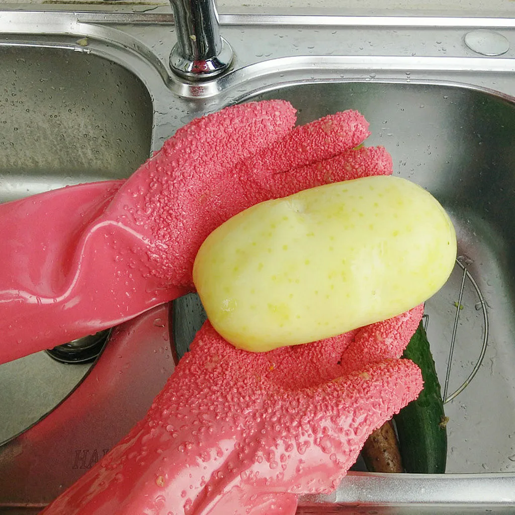 Креативные инструменты 1 пара пилинг перчатки для картофеля пилинг овощные рыбные чешуи Перчатки Нескользящие Кухонные гаджеты Аксессуары 27 см Cozinha#10