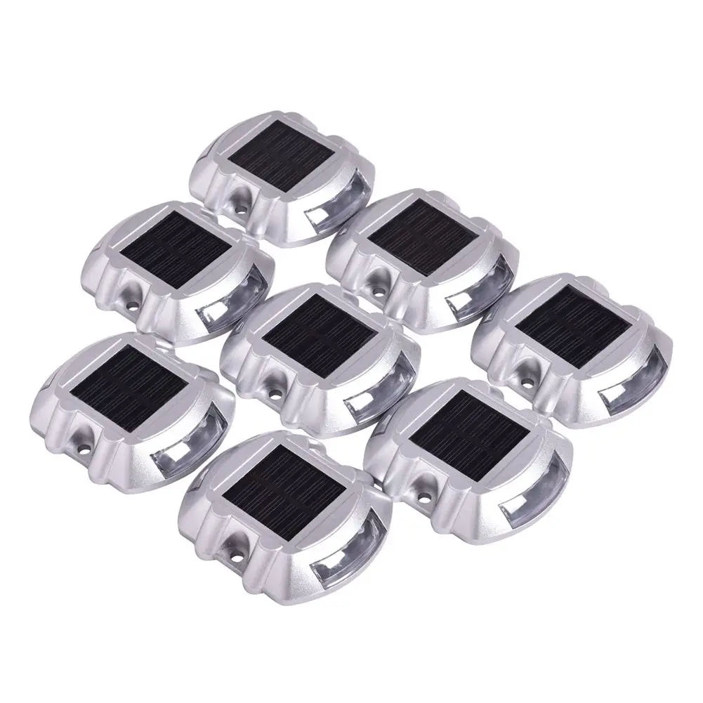 8 Pack White Solar Power LED Lights Road Driveway Pathway Dock Path Ground Step 8 Pack White Solar Power LED Lights Road Driveway Pathway Dock Path Ground Step