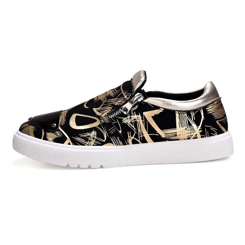 Casual De Deslizamento Homens 2 Formadores Partido Mocassins Dos Flats Em Mens Boate Hombre Homem Toe Sapatos Zapatillas Metal Do Respirável Sapatas 1 Moda 3 xPZYSP0q