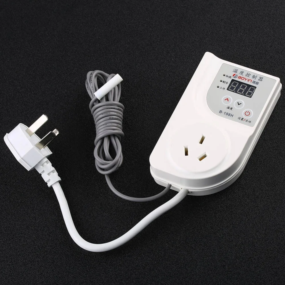 

Digital Thermostat Controller for Reptile Snake Lizard Heat Mat Incubator Aquarium Temperature Control Instrumen