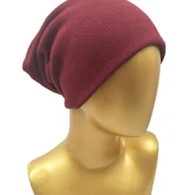 B178170 Модный зимний и осенний сплошной акриловый Теплый комфортный головной убор