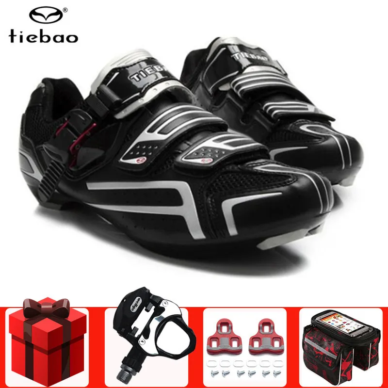 

Tiebao road cycling shoes Triathlon add pedal set women men sapatilha ciclismo bicycle riding shoes breathable bicicletas shoes