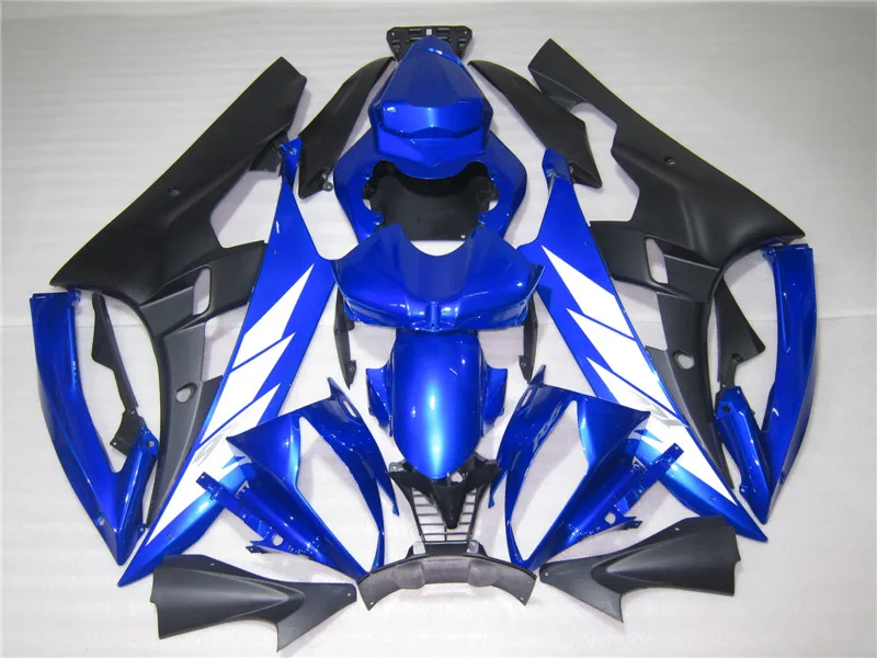 Комплект пластиковых обтекателей под давлением для Yamaha YZF R6 06 07 комплект голубых