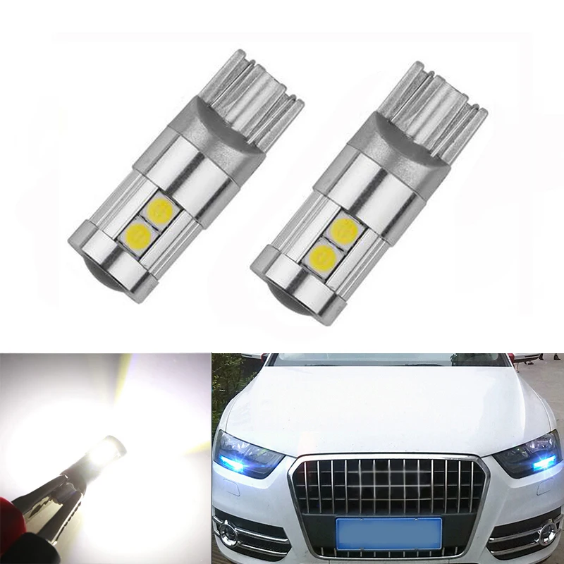 

2x Canbus LED T10 W5W Clearance Parking Light Wedge Light For AUDI A2 A3 8L 8P A4 B5 B6 A6 4B 4F A8 D2 TT C5 C6