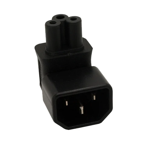 Angled IEC 320 C14 to IEC C5 angled adapter C14 to C5 Angled adapter IEC 320