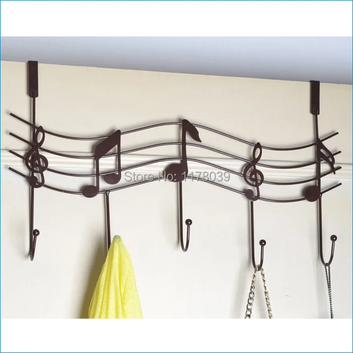 creative iron decorative coat hooksbathroom door back music notation hookbathroom towel hanger - Decorative Coat Hooks creative iron decorative coat hooksbathroom door back music notation hookbathroom towel hanger - Decorative Coat Hooks