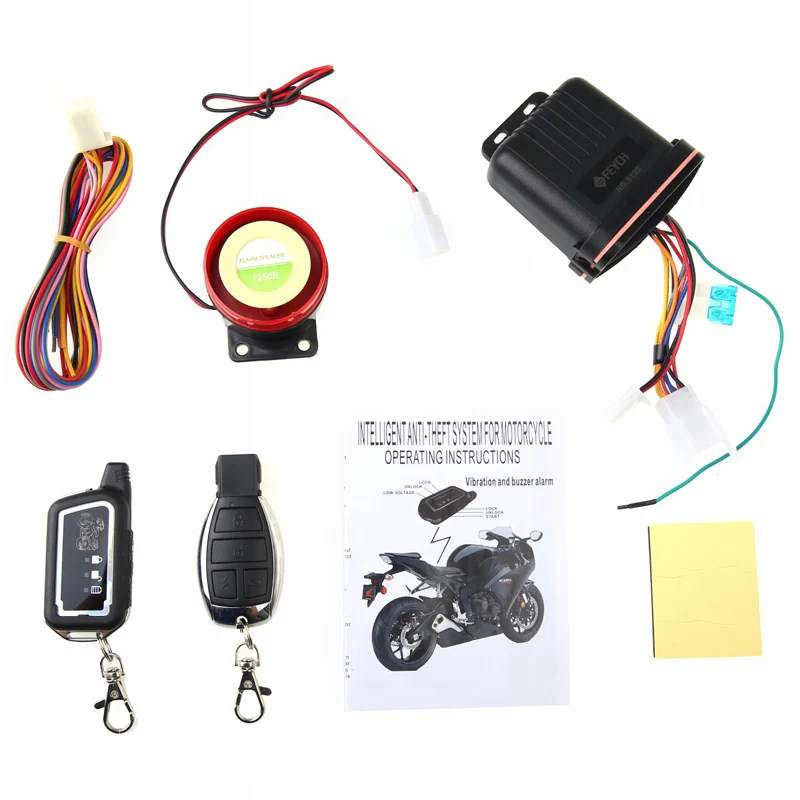 

burglar alarm system Motorcycle Motorbike Scooter Anti-theft Security Remote Vibration Sensor Alarm Two-way Security