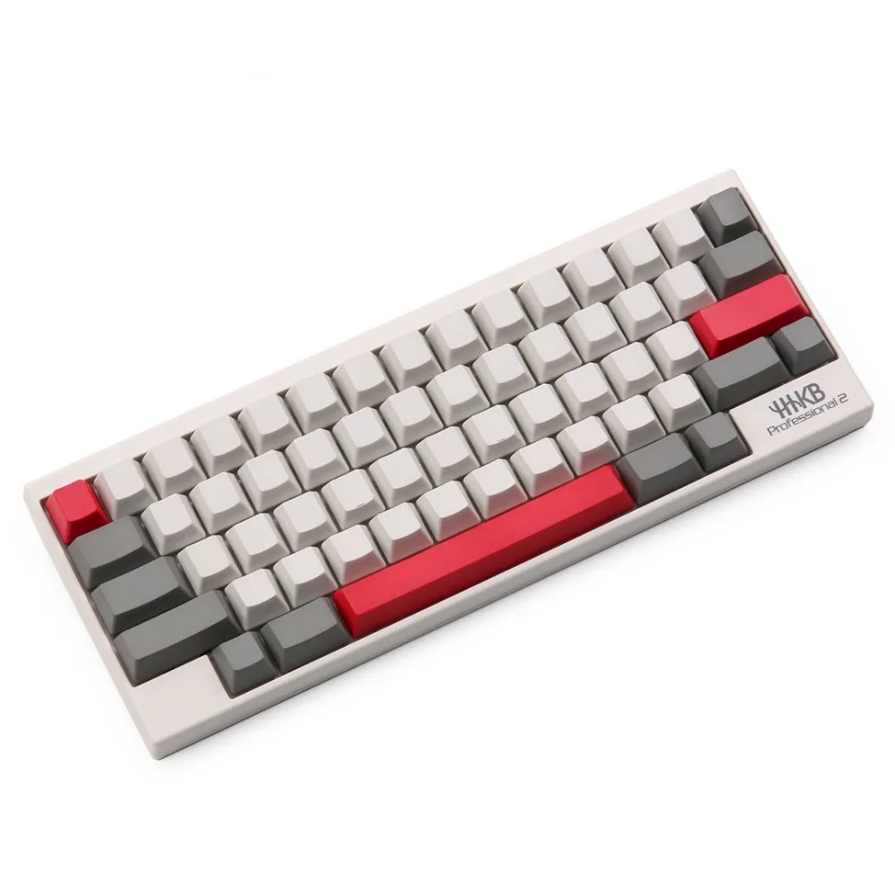 EC пустой серый и молочный keycap PBT OEM 63 ключи в красный Esc введите пробел для Topre ANSI макет электростатического емкостная клавиатура