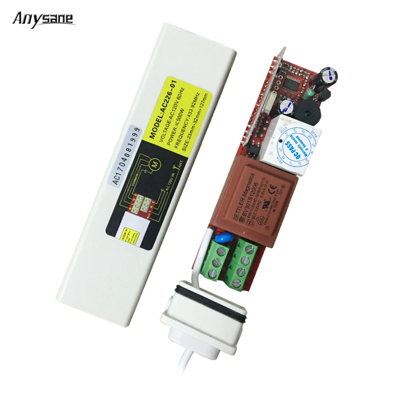 ANYSANE universal wireless receiver waterproof rf relay for motor tubular venetian blinds automated curtains 433.92mhz AC230V ANYSANE universal wireless receiver waterproof rf relay for motor tubular venetian blinds automated curtains 433.92mhz AC230V