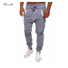 Топ моды 2017 мужские брюки повседневные бегуны pantalon homme свободные тренировочные брюки брюки шаровары hip hop бренд одежды