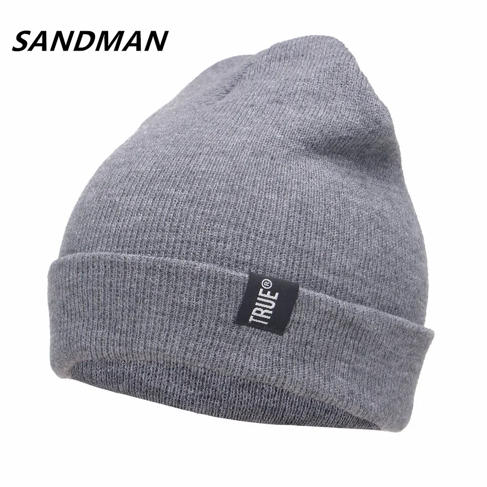 Letter True Casual Beanies for Men Women Fashion Knitted Winter Hat Solid Color Hip-hop  Skullies Bonnet Unisex Cap Gorro