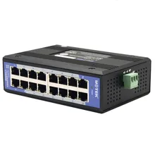 UT-6516 16-портовый промышленный класс non-управляемый коммутатор Ethernet 10/100 Мбит/с Автоматическое согласование полный дуплекс полудуплекс auto MDI/MDI-X