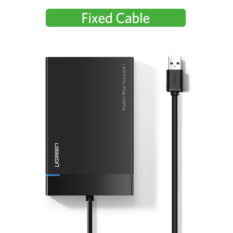 Ugreen HDD Case 25 inci SATA ke USB 30 SSD Adapter untuk Samsung Seagate SSD 1TB 2TB Hard Disk Drive Box External HDD Enclosure