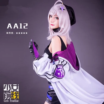 

[Dem.STOCK] 2018 Game Girls Frontline AA12 Battle Unifrom Cosplay Costume Full set For Women Christmas Carnival Free Shipping.