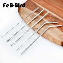 Высококачественная многоразовая нержавеющая сталь соломинки для питья металлическая соломинка набор для коктейльного молока сок вода Кола для зеленого или черного чая
