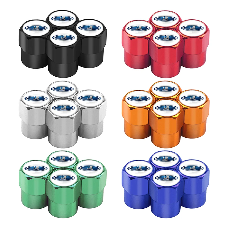 

5pcs Car Wheel Tire Valves Tyre Air Caps case for lada niva kalina priora granta largus vaz samara 2110 Auto Accessoriesr