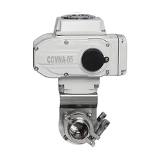 Пищевой безопасный санитарный моторный Дроссельный клапан на Выкл Тип Зажим диаметр 91 мм внутренний диаметр 72 мм Силиконовое сиденье из нержавеющей стали