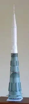 

Soviet N-1 Launch Vehicle Rocket 3D High Simulation Space Paper Model Handmade Toy