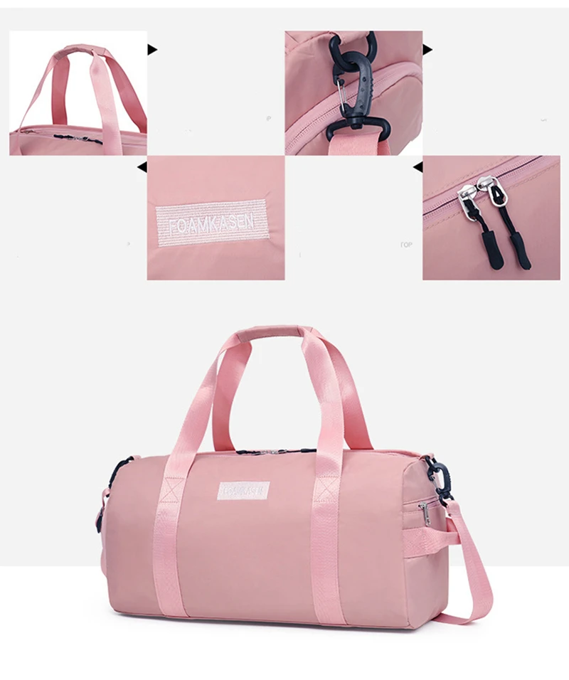 Stylish Outdoor Waterproof Nylon Sports Gym Bags Men Women Girls Training Fitness Travel Handbag Yoga Mat Bag Sac Sport (4)