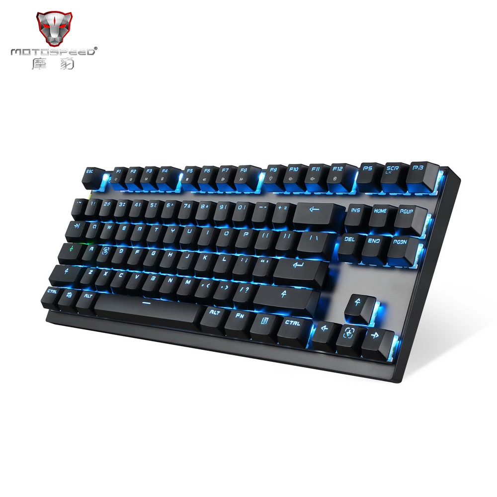 Motospeed GK82 тип c игровая/Офисная Клавиатура 87Key красный переключатель 2 4G