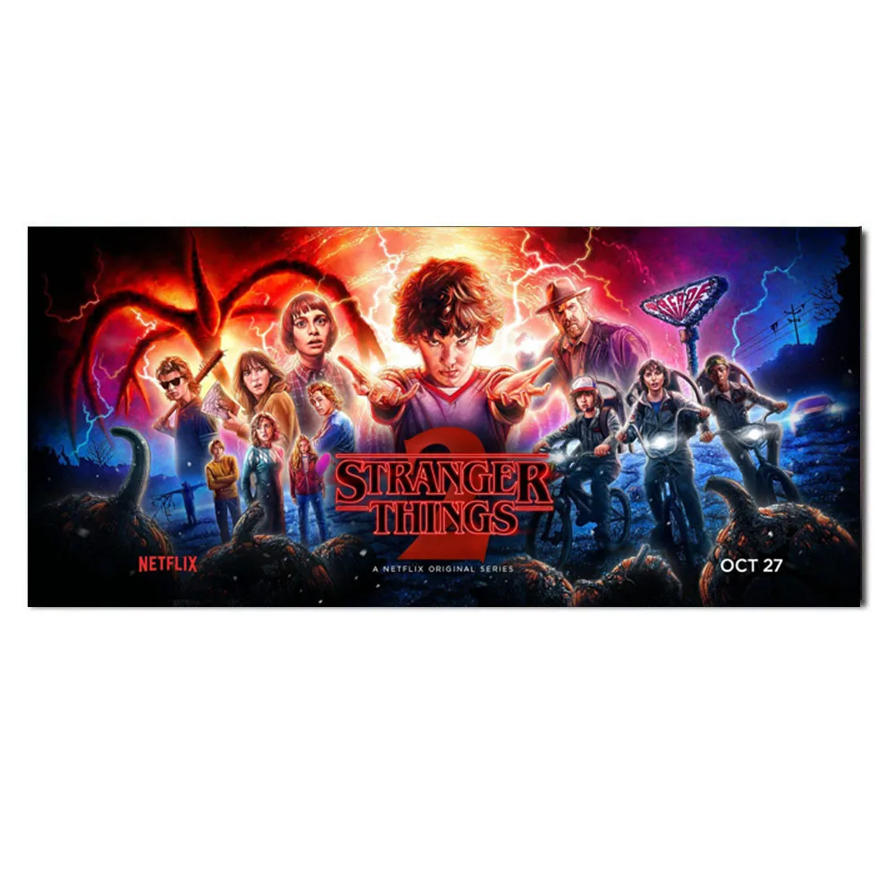 Stranger Things Season 2 Banner Movie Wall Art Paint Decor Silk Prints Poster Paintings NoFrame | Дом и сад
