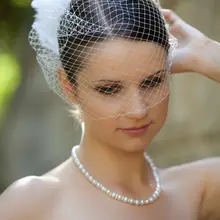 Ручной работы цветки фаты высокое качество дешевые короткой головой тюль фата на мантилья фата V821