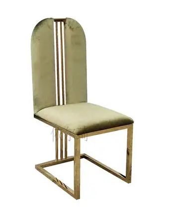 Stainless steel dining chair modern leisure metal dining chair
fashionable family flannelette dining chair .